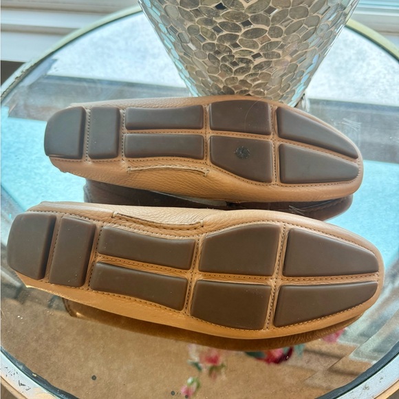 PRADA CAMEL BEIGE DRIVING LOAFERS VINTAGE WOMENS SIZE 10, or size 8 1/2 - Picture 7 of 9